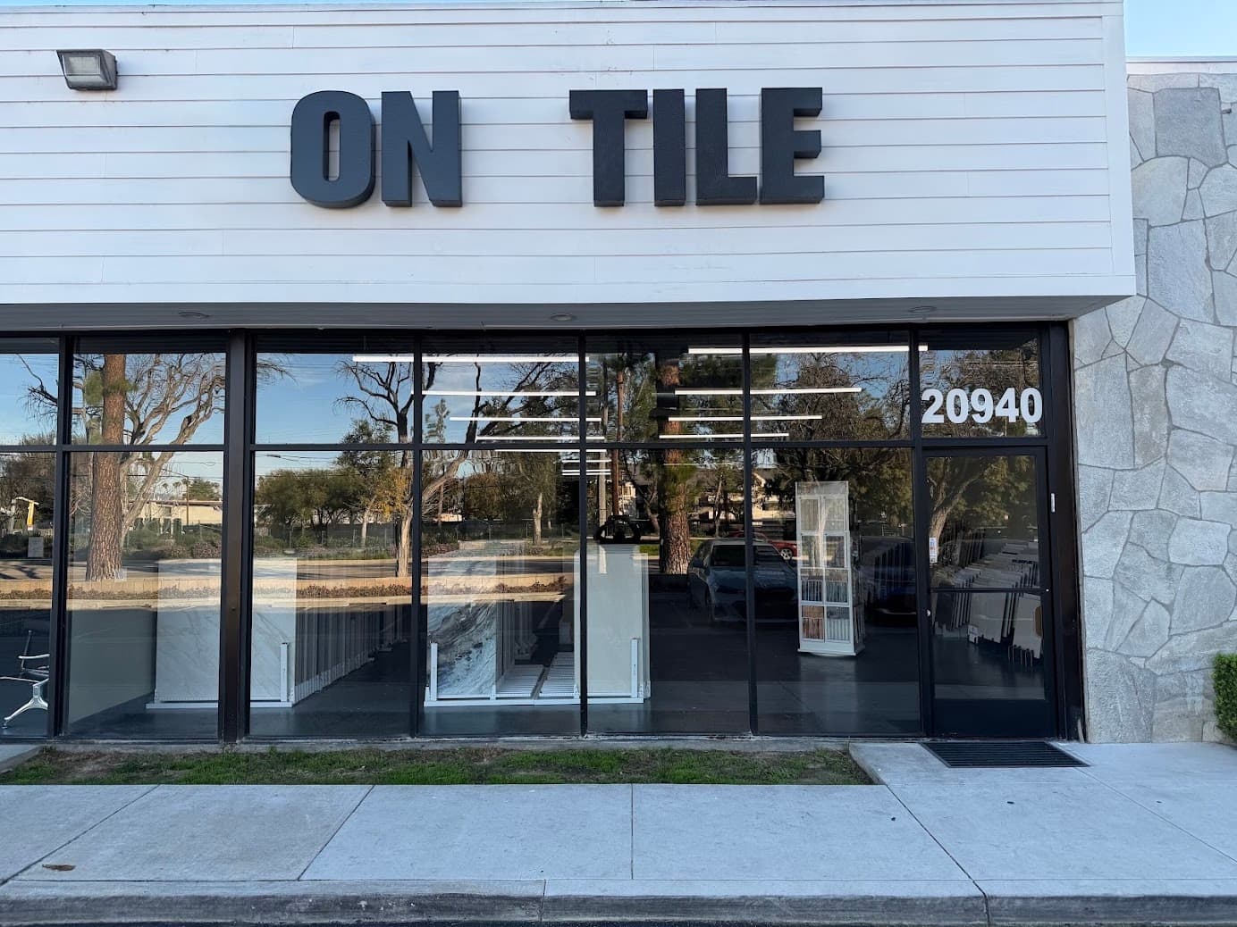 Modern tiled interior showcasing OnTile products