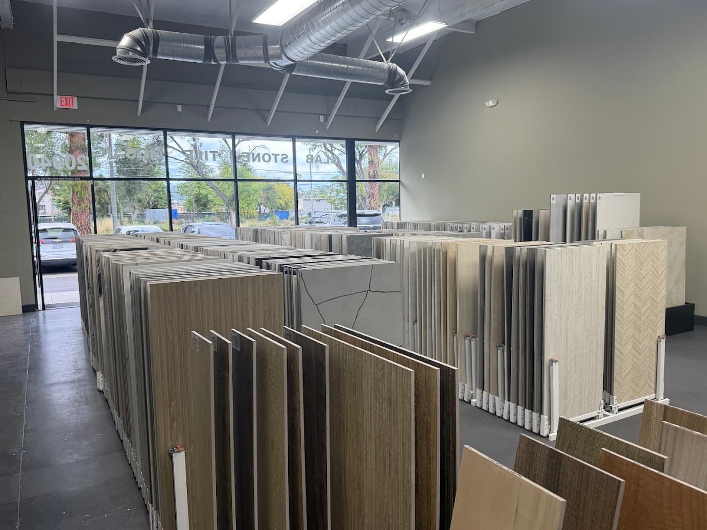 OnTile showroom entrance with tile displays